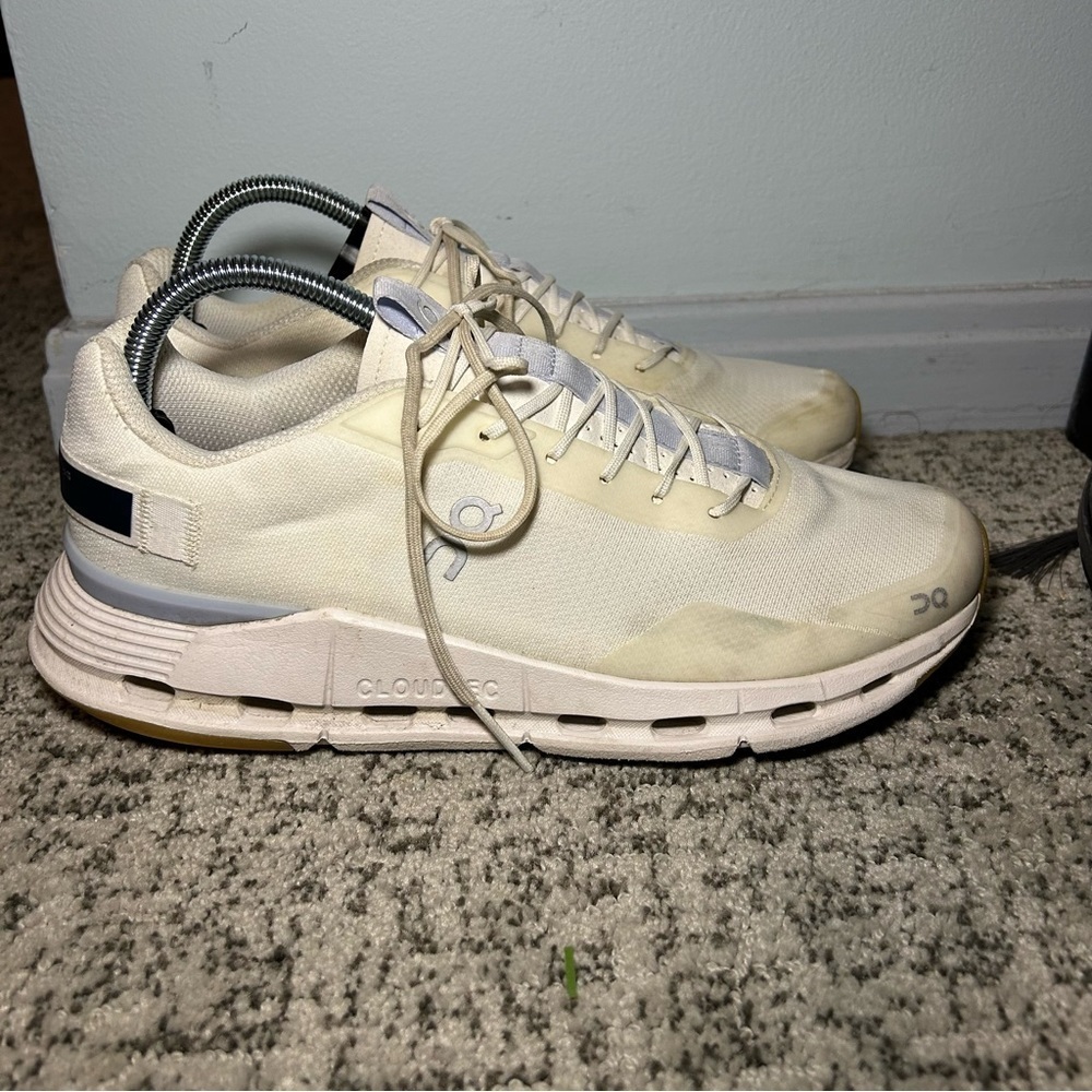 On Cloudnova Form Cloudtec White Eclipse Lace-Up Running Shoes Size 10